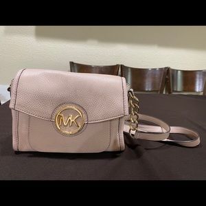Michael Kore soft leather crossbody bag